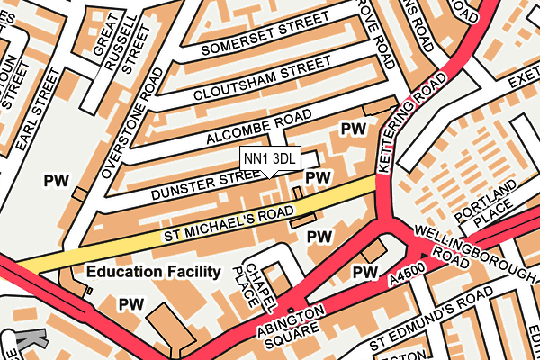 NN1 3DL map - OS OpenMap – Local (Ordnance Survey) NN1 3DL map - OS OpenMap – Local (Ordnance Survey)