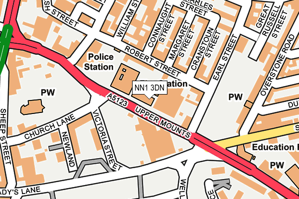 NN1 3DN map - OS OpenMap – Local (Ordnance Survey) NN1 3DN map - OS OpenMap – Local (Ordnance Survey)