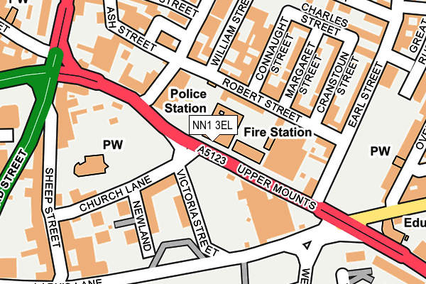 NN1 3EL map - OS OpenMap – Local (Ordnance Survey) NN1 3EL map - OS OpenMap – Local (Ordnance Survey)