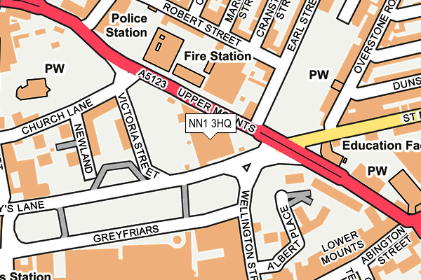 NN1 3HQ map - OS OpenMap – Local (Ordnance Survey) NN1 3HQ map - OS OpenMap – Local (Ordnance Survey)
