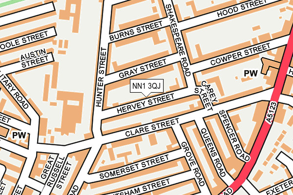 NN1 3QJ map - OS OpenMap – Local (Ordnance Survey) NN1 3QJ map - OS OpenMap – Local (Ordnance Survey)