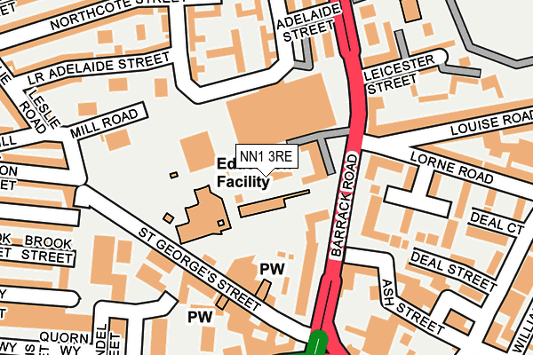 NN1 3RE map - OS OpenMap – Local (Ordnance Survey) NN1 3RE map - OS OpenMap – Local (Ordnance Survey)