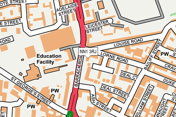 NN1 3RJ map - OS OpenMap – Local (Ordnance Survey) NN1 3RJ map - OS OpenMap – Local (Ordnance Survey)