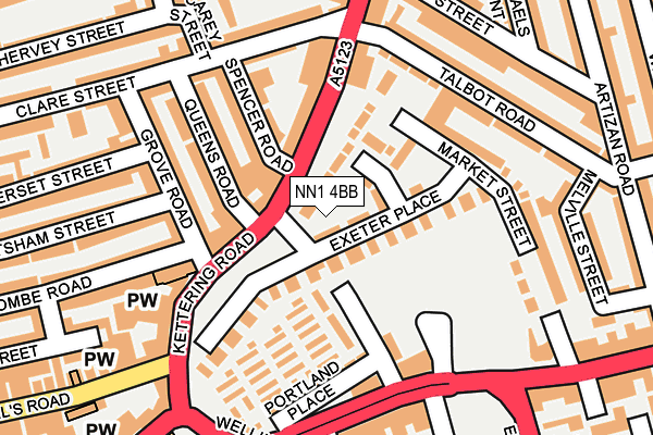 NN1 4BB map - OS OpenMap – Local (Ordnance Survey) NN1 4BB map - OS OpenMap – Local (Ordnance Survey)