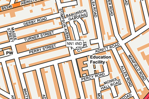 NN1 4ND map - OS OpenMap – Local (Ordnance Survey) NN1 4ND map - OS OpenMap – Local (Ordnance Survey)