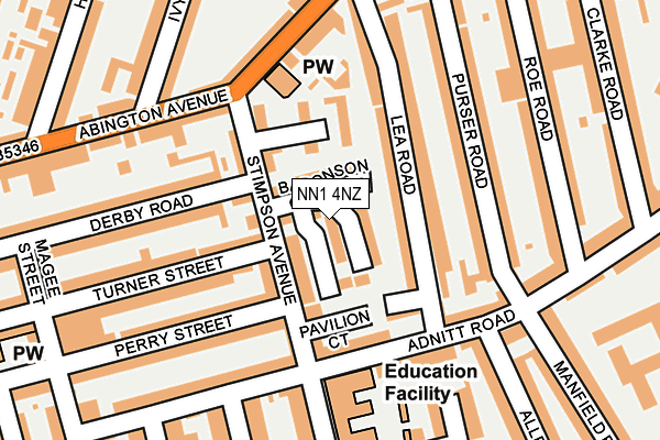 NN1 4NZ map - OS OpenMap – Local (Ordnance Survey) NN1 4NZ map - OS OpenMap – Local (Ordnance Survey)