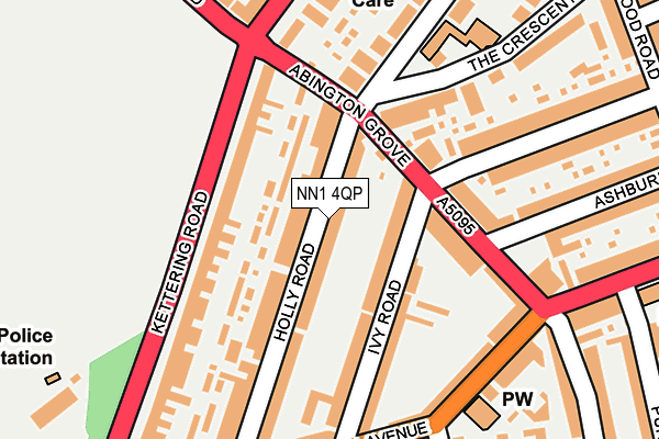 NN1 4QP map - OS OpenMap – Local (Ordnance Survey) NN1 4QP map - OS OpenMap – Local (Ordnance Survey)
