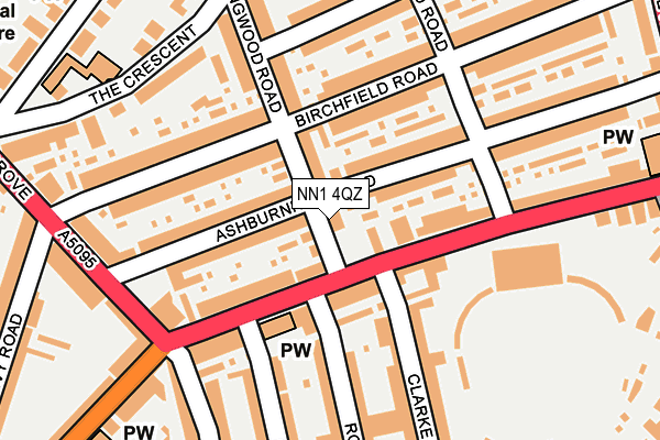 NN1 4QZ map - OS OpenMap – Local (Ordnance Survey) NN1 4QZ map - OS OpenMap – Local (Ordnance Survey)