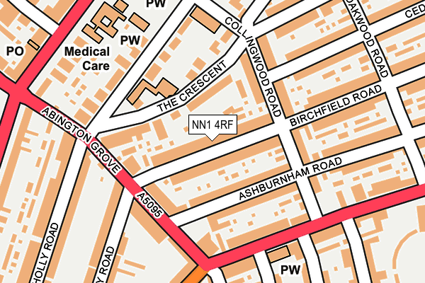 NN1 4RF map - OS OpenMap – Local (Ordnance Survey)