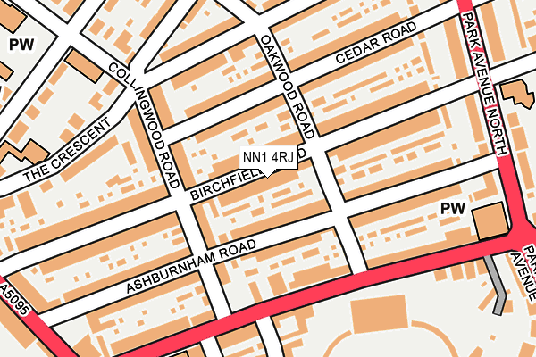 NN1 4RJ map - OS OpenMap – Local (Ordnance Survey) NN1 4RJ map - OS OpenMap – Local (Ordnance Survey)