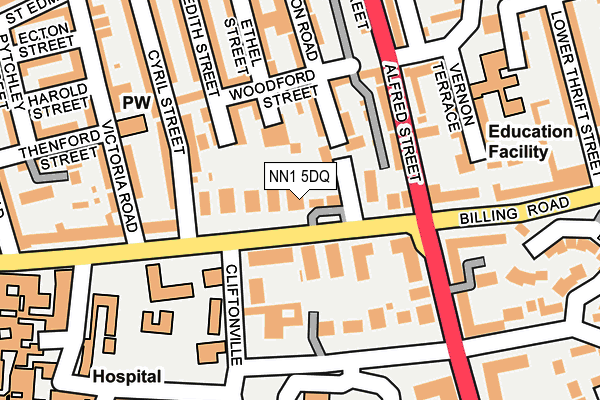 NN1 5DQ map - OS OpenMap – Local (Ordnance Survey) NN1 5DQ map - OS OpenMap – Local (Ordnance Survey)