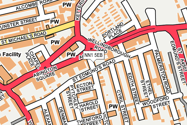 NN1 5EB map - OS OpenMap – Local (Ordnance Survey)