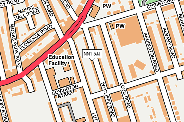 NN1 5JJ map - OS OpenMap – Local (Ordnance Survey) NN1 5JJ map - OS OpenMap – Local (Ordnance Survey)