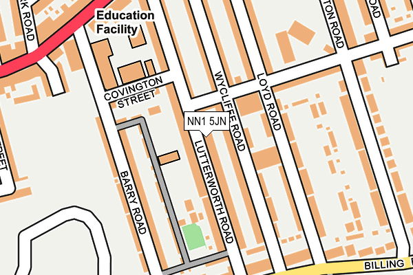 NN1 5JN map - OS OpenMap – Local (Ordnance Survey)
