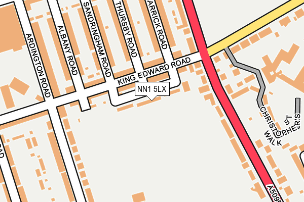 NN1 5LX map - OS OpenMap – Local (Ordnance Survey) NN1 5LX map - OS OpenMap – Local (Ordnance Survey)