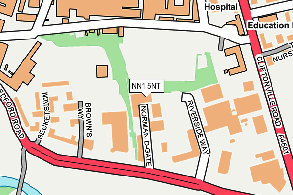 NN1 5NT map - OS OpenMap – Local (Ordnance Survey) NN1 5NT map - OS OpenMap – Local (Ordnance Survey)