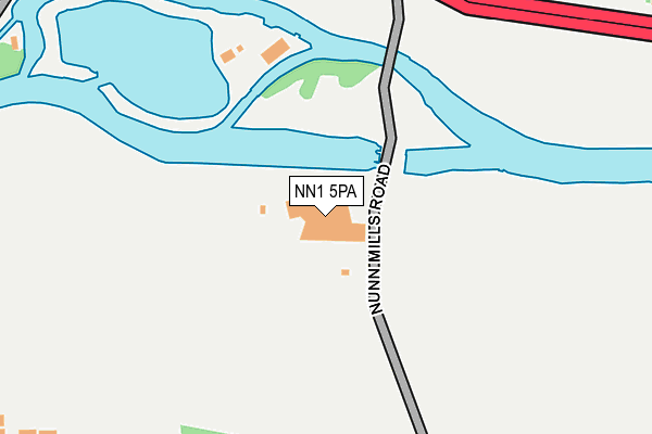 NN1 5PA map - OS OpenMap – Local (Ordnance Survey) NN1 5PA map - OS OpenMap – Local (Ordnance Survey)