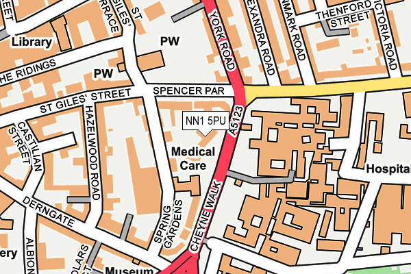 NN1 5PU map - OS OpenMap – Local (Ordnance Survey)