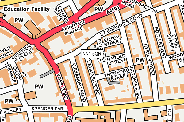 NN1 5QR map - OS OpenMap – Local (Ordnance Survey)
