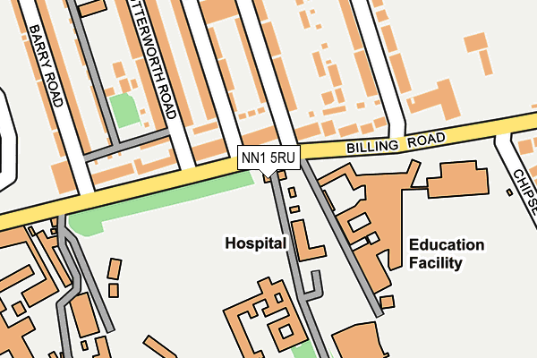 NN1 5RU map - OS OpenMap – Local (Ordnance Survey) NN1 5RU map - OS OpenMap – Local (Ordnance Survey)