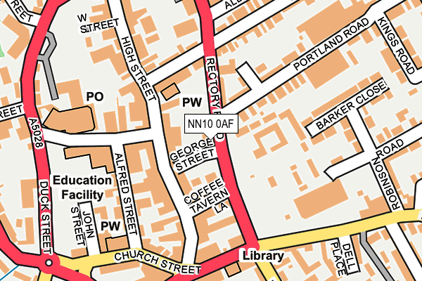 NN10 0AF map - OS OpenMap – Local (Ordnance Survey) NN10 0AF map - OS OpenMap – Local (Ordnance Survey)