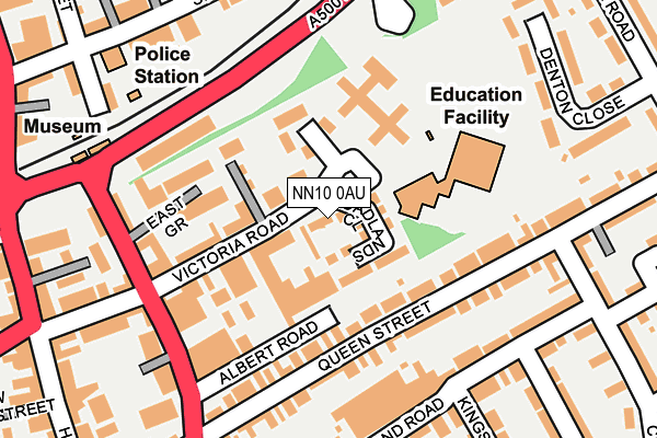 NN10 0AU map - OS OpenMap – Local (Ordnance Survey) NN10 0AU map - OS OpenMap – Local (Ordnance Survey)