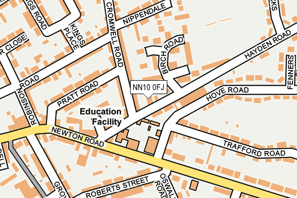 NN10 0FJ map - OS OpenMap – Local (Ordnance Survey)