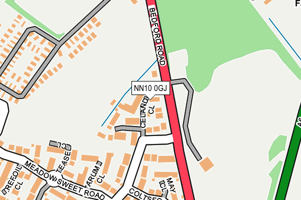 NN10 0GJ map - OS OpenMap – Local (Ordnance Survey) NN10 0GJ map - OS OpenMap – Local (Ordnance Survey)