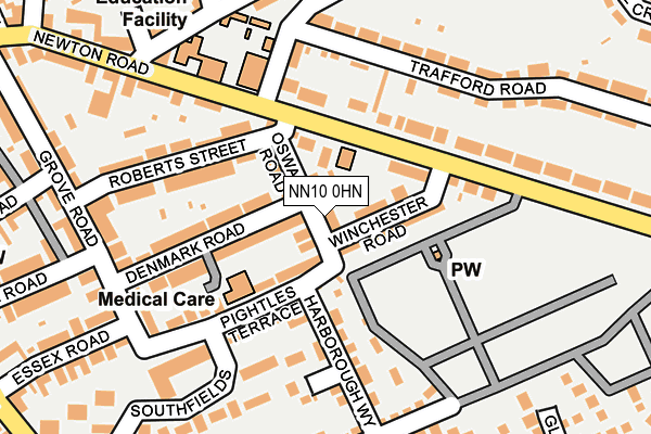 NN10 0HN map - OS OpenMap – Local (Ordnance Survey)