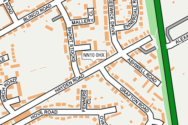 NN10 0HX map - OS OpenMap – Local (Ordnance Survey) NN10 0HX map - OS OpenMap – Local (Ordnance Survey)