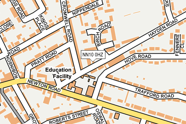 NN10 0HZ map - OS OpenMap – Local (Ordnance Survey) NN10 0HZ map - OS OpenMap – Local (Ordnance Survey)