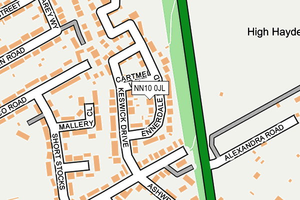 NN10 0JL map - OS OpenMap – Local (Ordnance Survey) NN10 0JL map - OS OpenMap – Local (Ordnance Survey)