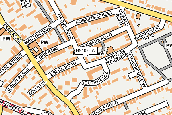 NN10 0JW map - OS OpenMap – Local (Ordnance Survey) NN10 0JW map - OS OpenMap – Local (Ordnance Survey)