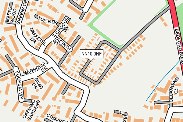 NN10 0NF map - OS OpenMap – Local (Ordnance Survey) NN10 0NF map - OS OpenMap – Local (Ordnance Survey)