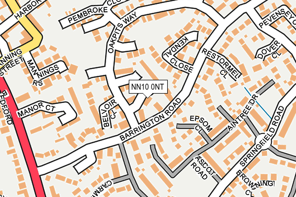 NN10 0NT map - OS OpenMap – Local (Ordnance Survey) NN10 0NT map - OS OpenMap – Local (Ordnance Survey)