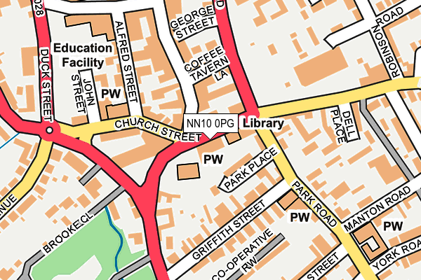 NN10 0PG map - OS OpenMap – Local (Ordnance Survey)