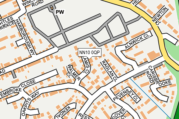NN10 0QP map - OS OpenMap – Local (Ordnance Survey) NN10 0QP map - OS OpenMap – Local (Ordnance Survey)