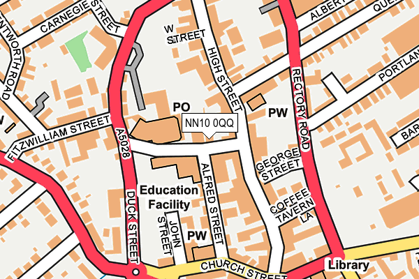 NN10 0QQ map - OS OpenMap – Local (Ordnance Survey)