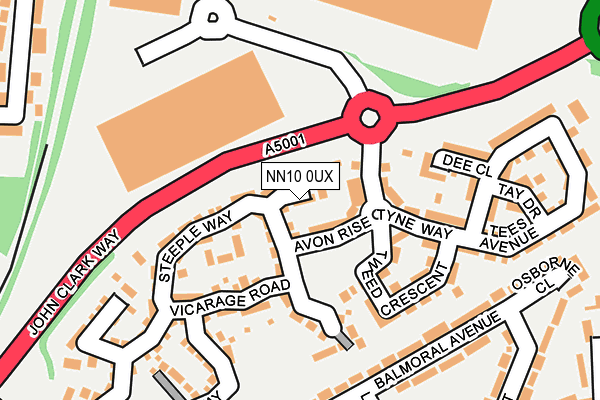 NN10 0UX map - OS OpenMap – Local (Ordnance Survey) NN10 0UX map - OS OpenMap – Local (Ordnance Survey)