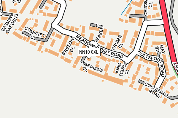NN10 0XL map - OS OpenMap – Local (Ordnance Survey)