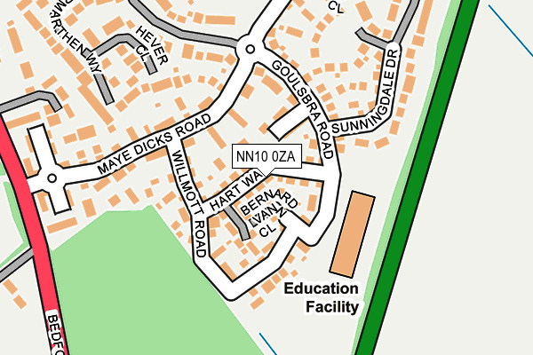 NN10 0ZA map - OS OpenMap – Local (Ordnance Survey) NN10 0ZA map - OS OpenMap – Local (Ordnance Survey)
