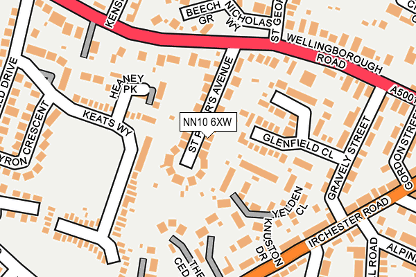 NN10 6XW map - OS OpenMap – Local (Ordnance Survey) NN10 6XW map - OS OpenMap – Local (Ordnance Survey)