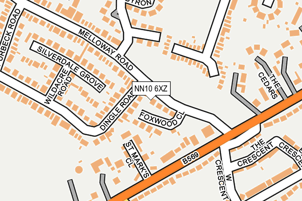 NN10 6XZ map - OS OpenMap – Local (Ordnance Survey) NN10 6XZ map - OS OpenMap – Local (Ordnance Survey)