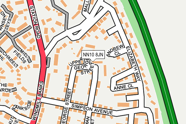 NN10 8JN map - OS OpenMap – Local (Ordnance Survey) NN10 8JN map - OS OpenMap – Local (Ordnance Survey)