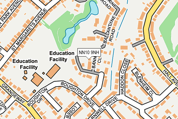 NN10 9NH map - OS OpenMap – Local (Ordnance Survey)