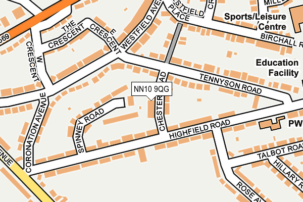 NN10 9QG map - OS OpenMap – Local (Ordnance Survey) NN10 9QG map - OS OpenMap – Local (Ordnance Survey)