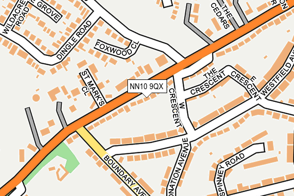 NN10 9QX map - OS OpenMap – Local (Ordnance Survey) NN10 9QX map - OS OpenMap – Local (Ordnance Survey)