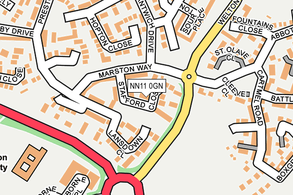 NN11 0GN map - OS OpenMap – Local (Ordnance Survey) NN11 0GN map - OS OpenMap – Local (Ordnance Survey)