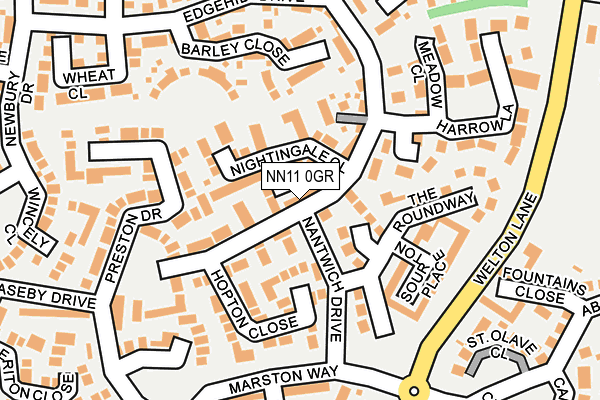 NN11 0GR map - OS OpenMap – Local (Ordnance Survey) NN11 0GR map - OS OpenMap – Local (Ordnance Survey)