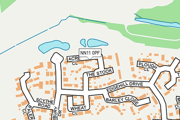 NN11 0PF map - OS OpenMap – Local (Ordnance Survey) NN11 0PF map - OS OpenMap – Local (Ordnance Survey)